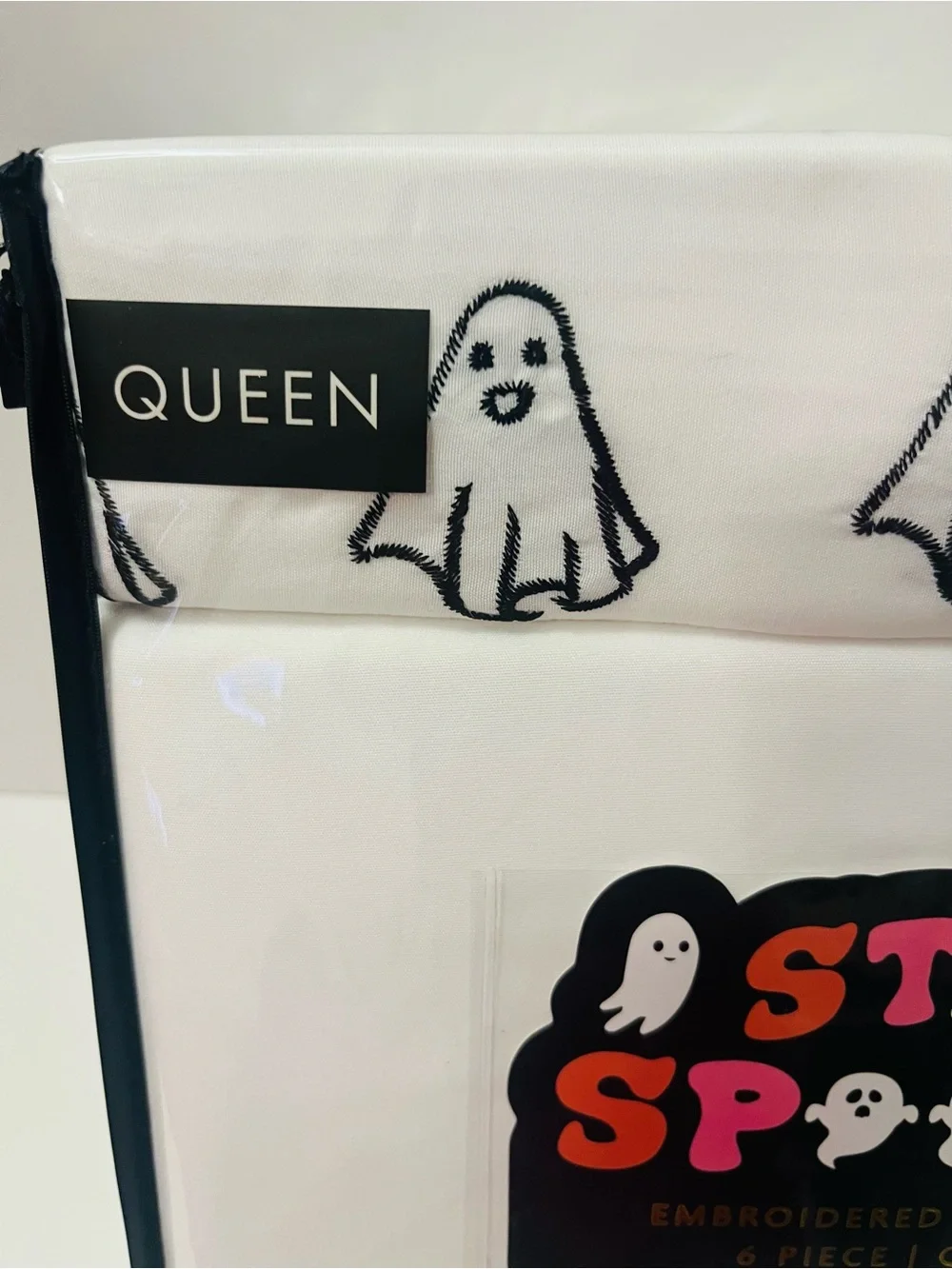 Ed Hardy & Stay Spooky Lot of 2 Queen Sheet Sets Halloween Ghost Eagle Geisha
